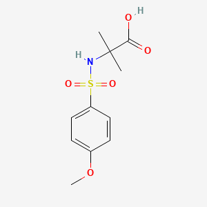 2-(4-Methoxybenzenesulfonylamino)-2-methylpropionic acid