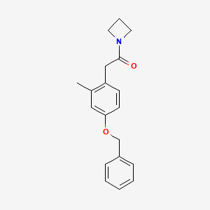 1-(Azetidin-1-yl)-2-[4-(benzyloxy)-2-methylphenyl]ethanone