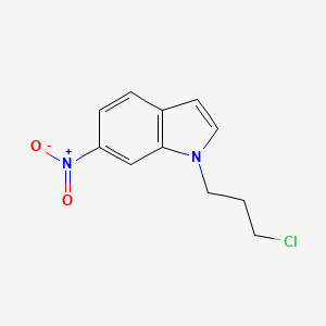 molecular formula C11H11ClN2O2 B8305772 1-(3-Chloropropyl)-6-nitro-1H-indole 