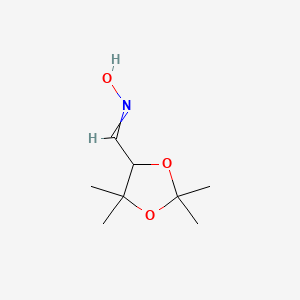 molecular formula C8H15NO3 B8305789 N-[(2,2,5,5-tetramethyl-1,3-dioxolan-4-yl)methylidene]hydroxylamine 
