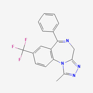 1-methyl-6-phenyl-8-(trifluoromethyl)-4H-[1,2,4]triazolo[4,3-a][1,4]benzodiazepine