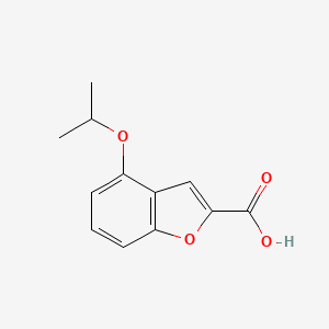 molecular formula C12H12O4 B8305879 4-Isopropoxy-1-benzofuran-2-carboxylic acid 