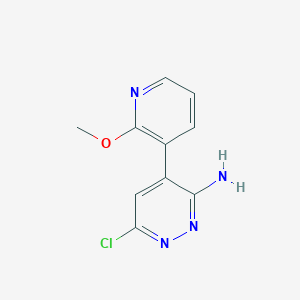 6-Chloro-4-(2-methoxy-pyridin-3-yl)-pyridazin-3-ylamine