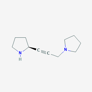 molecular formula C11H18N2 B8305941 (S)-1-[3-(2-pyrrolidinyl)-2-propynyl]pyrrolidine 