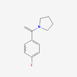 molecular formula C12H14FN B8305949 [1-(4-Fluorophenyl)vinyl]pyrrolidine 