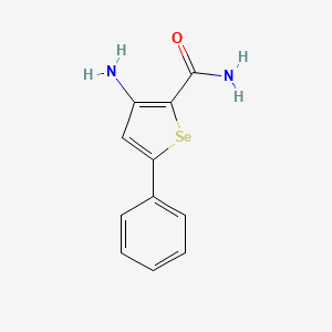 molecular formula C11H10N2OSe B8305961 3-Amino-5-phenylselenophene-2-carboxamide 