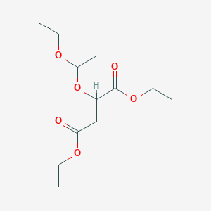 molecular formula C12H22O6 B8305977 Diethyl 2-[(1'-Ethoxy)Ethoxy]Succinate 