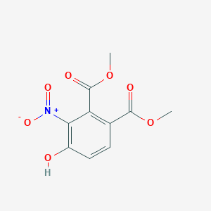 molecular formula C10H9NO7 B8305991 Dimethyl 4-hydroxy-3-nitrophthalate CAS No. 142671-51-0