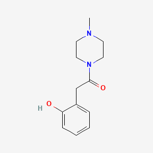 molecular formula C13H18N2O2 B8306008 2-(2-Hydroxyphenyl)-1-(4-methylpiperazino)-1-ethanone 