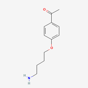 1-[4-(4-Aminobutoxy)phenyl]ethanone
