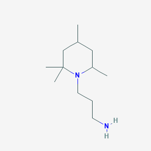 molecular formula C12H26N2 B8306078 3-(2,2,4,6-Tetramethyl-1-piperidinyl)propylamine CAS No. 13901-37-6