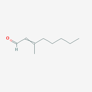 molecular formula C9H16O B8306092 3-Methyloct-2-enal 