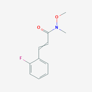 3-(2-fluoro-phenyl)-N-methoxy-N-methyl-acrylamide