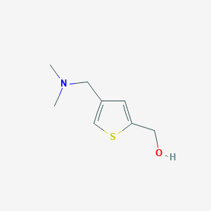 molecular formula C8H13NOS B8306149 4-(Dimethylaminomethyl)-2-thiophenemethanol 