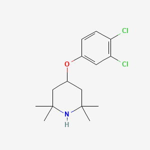 molecular formula C15H21Cl2NO B8306195 4-(3,4-Dichloro-phenoxy)-2,2,6,6-tetramethyl-piperidine 