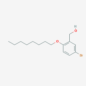 molecular formula C15H23BrO2 B8306269 5-Bromo-2-octyloxybenzyl alcohol 