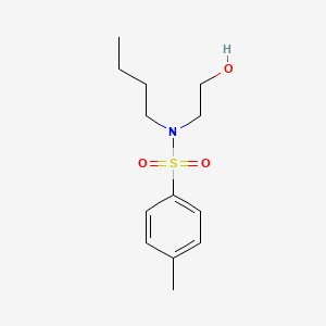 molecular formula C13H21NO3S B8306313 N-butyl-N-(2-hydroxy-ethyl)-4-methyl-benzenesulfonamide 