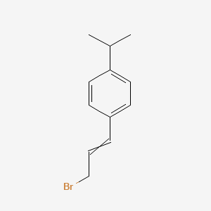 molecular formula C12H15Br B8306352 1-(3-Bromoprop-1-enyl)-4-propan-2-ylbenzene 