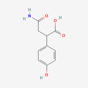 4-Amino-2-(4-hydroxyphenyl)-4-oxobutanoic acid