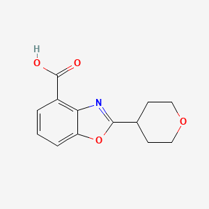 2-(tetrahydro-2H-pyran-4-yl)benzoxazole-4-carboxylic acid