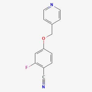 2-Fluoro-4-(4-pyridylmethoxy)benzonitrile