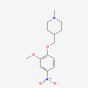 N-Methyl-4-(2-methoxy-4-nitrophenoxymethyl)piperidine