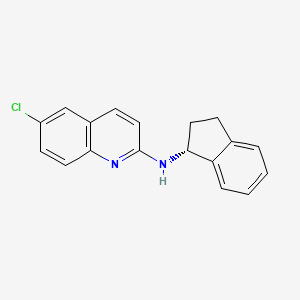 (6-chloro-quinolin-2-yl)-(R)-indan-1-yl-amine