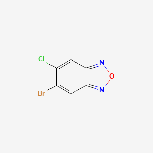 molecular formula C6H2BrClN2O B8306504 5-Bromo-6-chlorobenzo[c][1,2,5]oxadiazole 