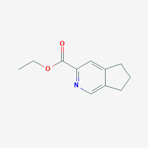 molecular formula C11H13NO2 B8306510 Ethyl 6,7-dihydro-5H-cyclopenta[c]pyridine-3-carboxylate 