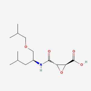 (2S,3S)-3-[[(2S)-4-methyl-1-(2-methylpropoxy)pentan-2-yl]carbamoyl]oxirane-2-carboxylic acid