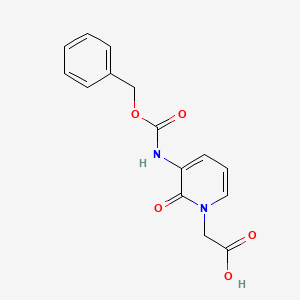 molecular formula C15H14N2O5 B8306527 (3-Benzyloxycarbonylamino-2-oxo-2H-pyridin-1-yl)acetic Acid 