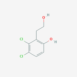molecular formula C8H8Cl2O2 B8306561 2-(2-Hydroxyethyl)-3,4-dichlorophenol 