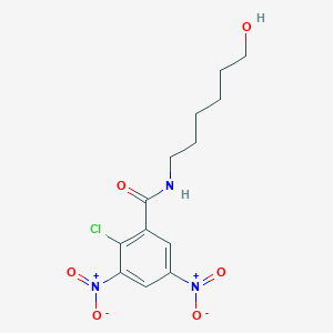 molecular formula C13H16ClN3O6 B8306565 2-chloro-N-(6-hydroxyhexyl)-3,5-dinitrobenzamide 