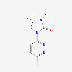 molecular formula C10H13IN4O B8306593 1-(6-Iodopyridazin-3-yl)-3,4,4-trimethylimidazolidin-2-one 