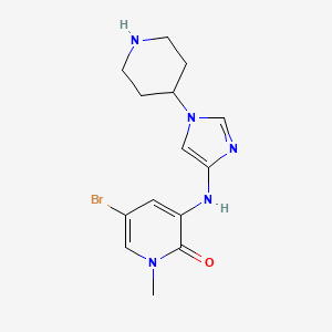 5-Bromo-1-methyl-3-(1-(piperidin-4-yl)-1H-imidazol-4-ylamino)pyridin-2(1H)-one