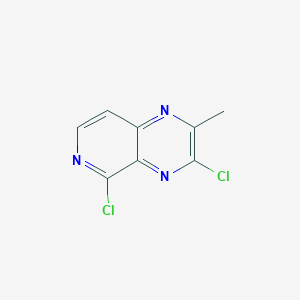 molecular formula C8H5Cl2N3 B8306634 3,5-Dichloro-2-methylpyrido[3,4-b]pyrazine 