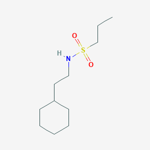 molecular formula C11H23NO2S B8306650 N-(2-cyclohexylethyl)-N-propanesulfonylamine 