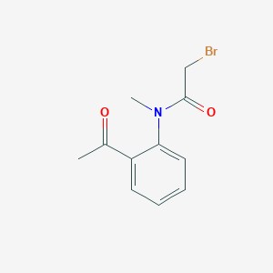 molecular formula C11H12BrNO2 B8306658 2'-acetyl-2-bromo-N-methylacetanilide 