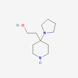 molecular formula C11H22N2O B8306665 2-(4-Pyrrolidine-1-ylpiperidine-4-yl)ethanol 