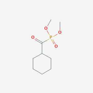 molecular formula C9H17O4P B8306667 Dimethyl cyclohexanoylphosphonate 