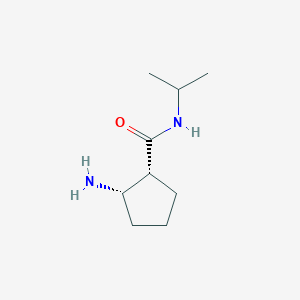 molecular formula C9H18N2O B8306680 cis-(+/-)-2-amino-cyclopentanecarboxylic Acid-Isopropylamide 