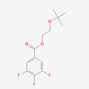 molecular formula C13H15F3O3 B8306687 3,4,5-Trifluorobenzoic acid 2-tert-butoxyethylester 
