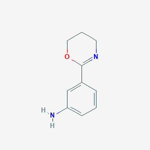 molecular formula C10H12N2O B8306695 3-(5,6-dihydro-4H-1,3-oxazin-2-yl)benzenamine 