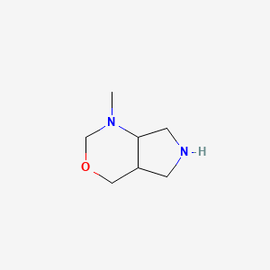 molecular formula C7H14N2O B8306763 2-Methyl-4-oxa-2,8-diazabicyclo[4.3.0]nonane 