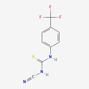 molecular formula C9H6F3N3S B8306818 N-Cyano-N'-(4-trifluoromethylphenyl)thiourea 