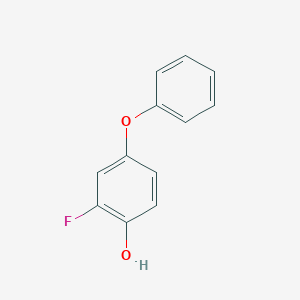 molecular formula C12H9FO2 B8306861 2-Fluoro-4-phenoxyphenol 
