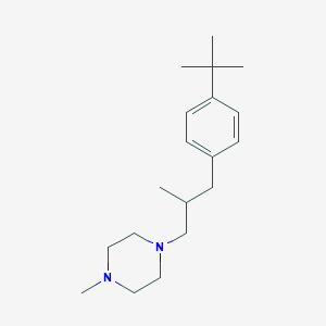 molecular formula C19H32N2 B8306890 1-[3-(4-tert-Butylphenyl)-2-methylpropyl]-4-methylpiperazine CAS No. 69740-08-5