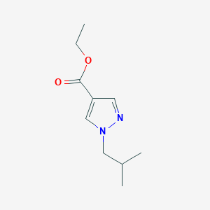 molecular formula C10H16N2O2 B8306902 1-(2-methylpropyl)-1H-pyrazole-4-carboxylic acid ethyl ester CAS No. 886536-50-1