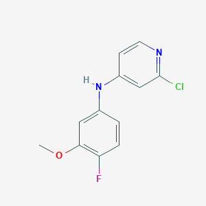 molecular formula C12H10ClFN2O B8306936 (2-Chloro-pyridin-4-yl)-(4-fluoro-3-methoxy-phenyl)-amine 