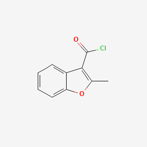 molecular formula C10H7ClO2 B8306949 2-Methyl-benzofuran-3-carbonyl chloride 